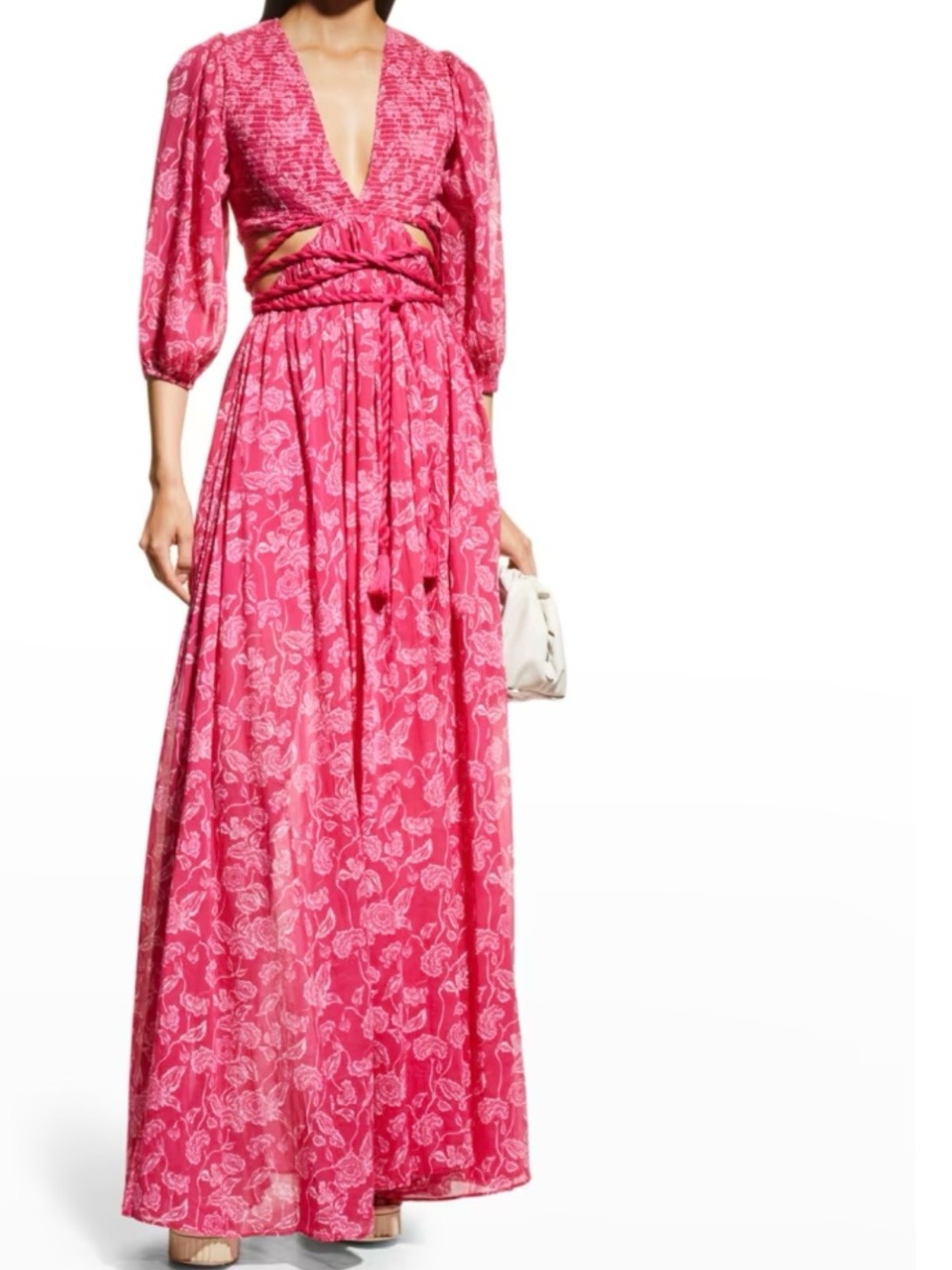 Miguelina floral maxi dress